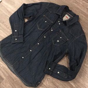 MENS LEVIS DENIM BUTTON UP